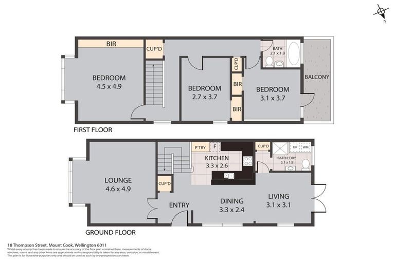 Photo of property in 18 Thompson Street, Mount Cook, Wellington, 6011