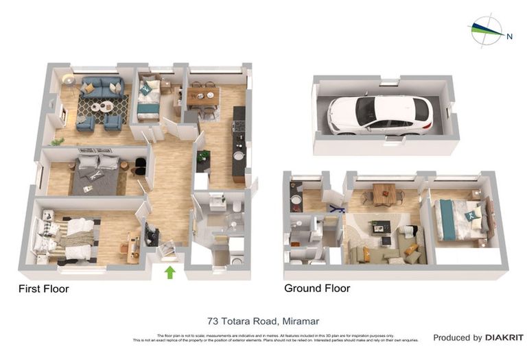 Photo of property in 73 Totara Road, Miramar, Wellington, 6022