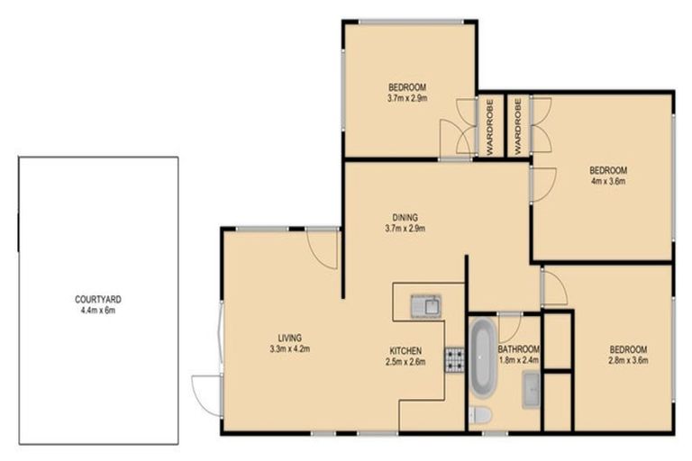 Photo of property in 1/44 Ribble Street, Island Bay, Wellington, 6023