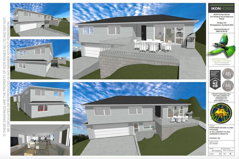 Photo of property in 34a Lorikeet Place, Unsworth Heights, Auckland, 0632