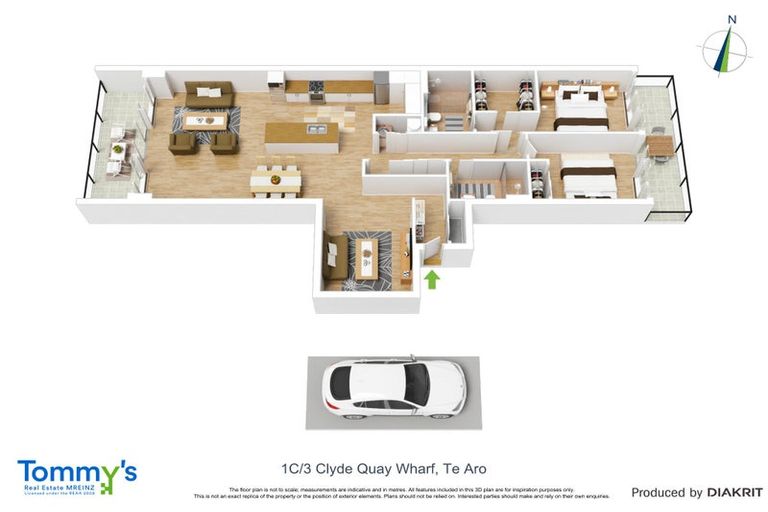 Photo of property in Clyde Quay Wharf, 1c/6 Clyde Quay Wharf, Te Aro, Wellington, 6011