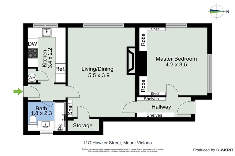 Photo of property in Nissen Court, 11g Hawker Street, Mount Victoria, Wellington, 6011