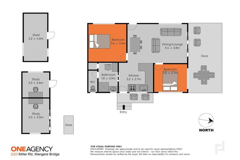 Photo of property in 2/23 Miller Road, Mangere Bridge, Auckland, 2022