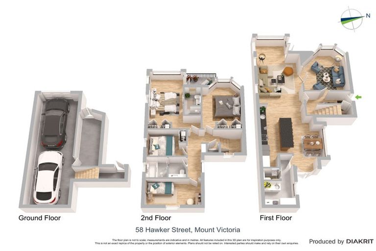 Photo of property in 58 Hawker Street, Mount Victoria, Wellington, 6011