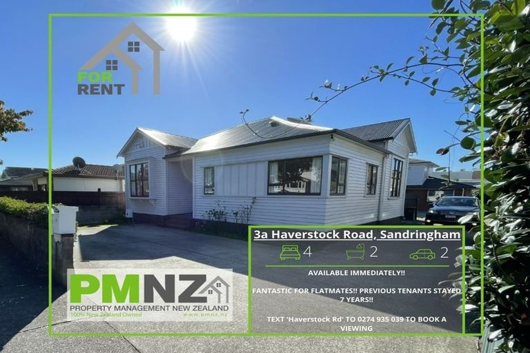 Photo of property in 3a Haverstock Road, Sandringham, Auckland, 1025
