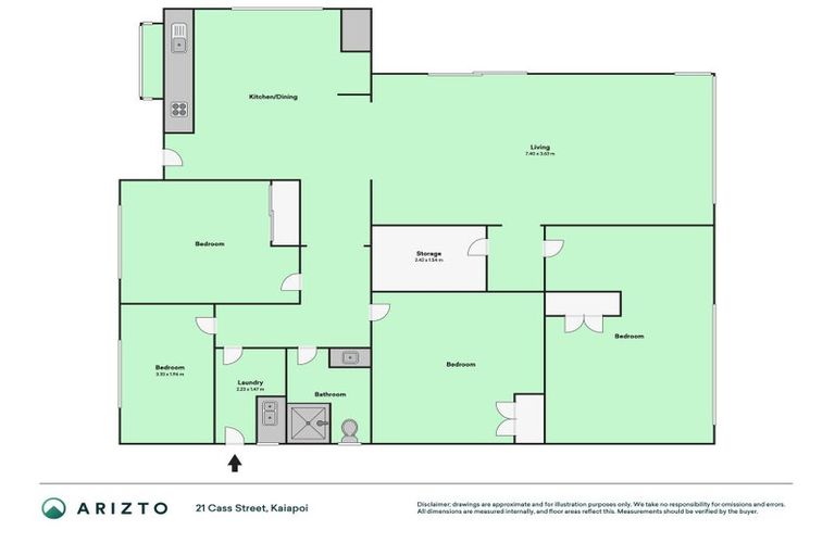 Photo of property in 21 Cass Street, Kaiapoi, 7630