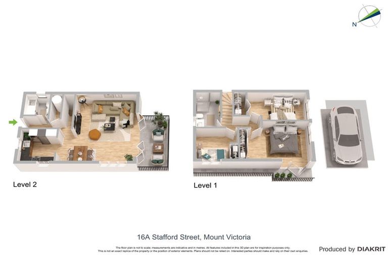 Photo of property in 16a Stafford Street, Mount Victoria, Wellington, 6011