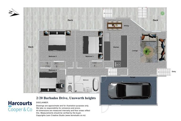 Photo of property in 2/20 Barbados Drive, Unsworth Heights, Auckland, 0632