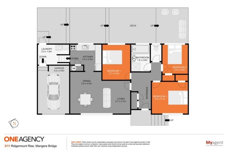 Photo of property in 3/11 Ridgemount Rise, Mangere Bridge, Auckland, 2022