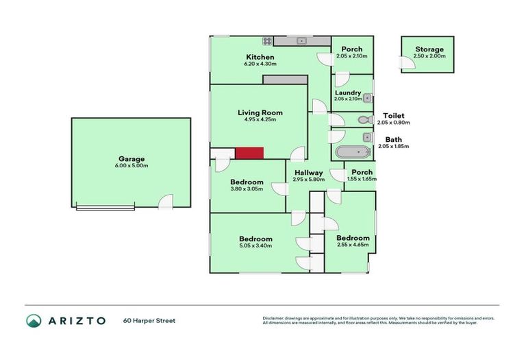 Photo of property in 60 Harper Street, Gonville, Whanganui, 4501