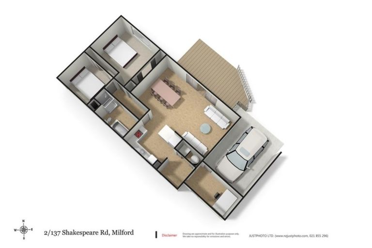 Photo of property in 2/137 Shakespeare Road, Milford, Auckland, 0620