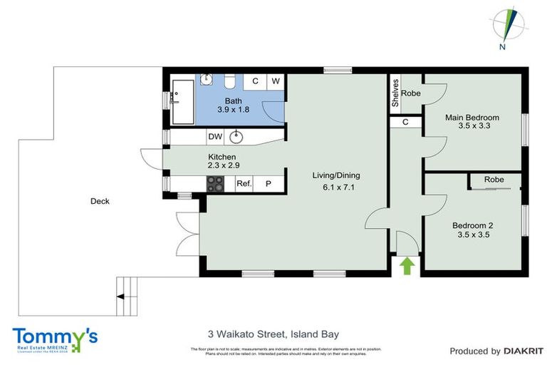 Photo of property in 3 Waikato Street, Island Bay, Wellington, 6023