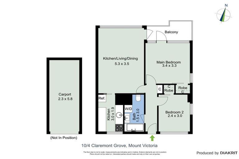 Photo of property in 10/4 Claremont Grove, Mount Victoria, Wellington, 6011