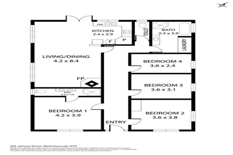 Photo of property in 100 Jellicoe Street, Martinborough, 5711