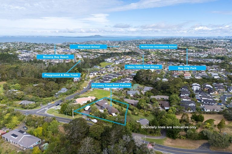 Photo of property in 53 Lonely Track Road, Fairview Heights, Auckland, 0632