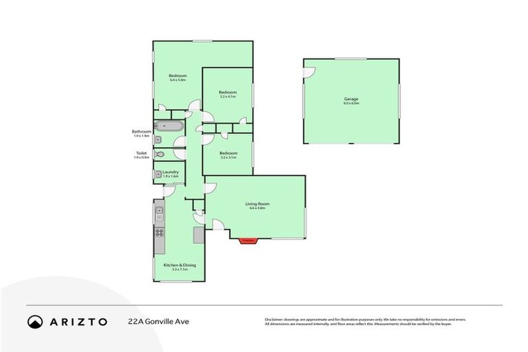 Photo of property in 22a Gonville Avenue, Gonville, Whanganui, 4501