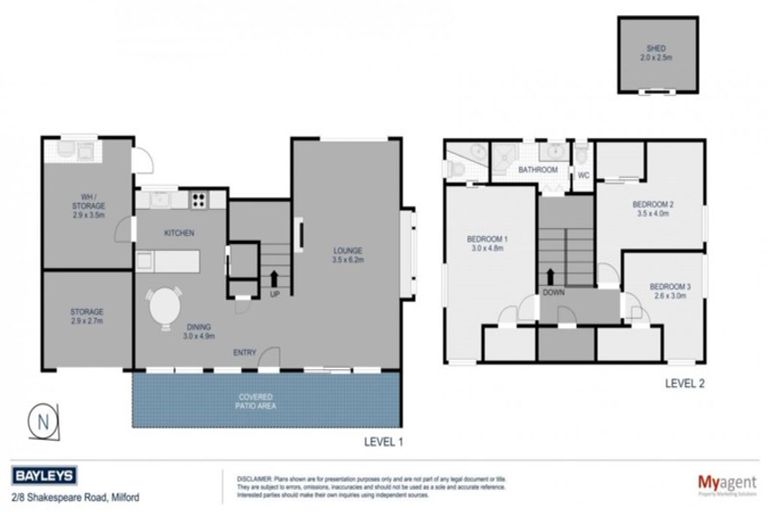 Photo of property in 2/8 Shakespeare Road, Milford, Auckland, 0620