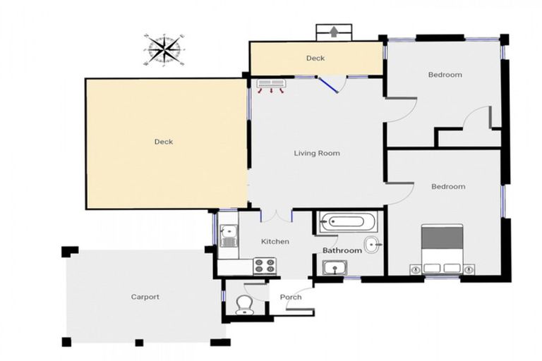 Photo of property in 2 Chaffey Street, Foxton Beach, Foxton, 4815