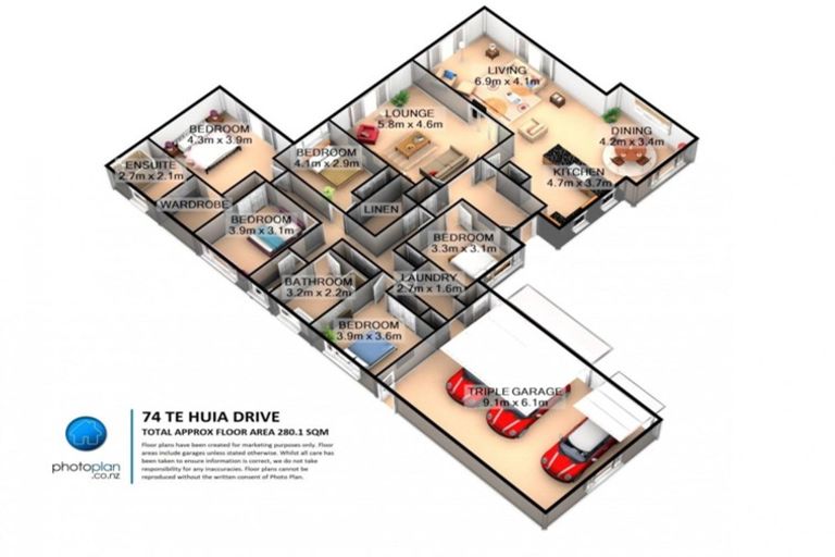 Photo of property in 74 Te Huia Drive, Flagstaff, Hamilton, 3210