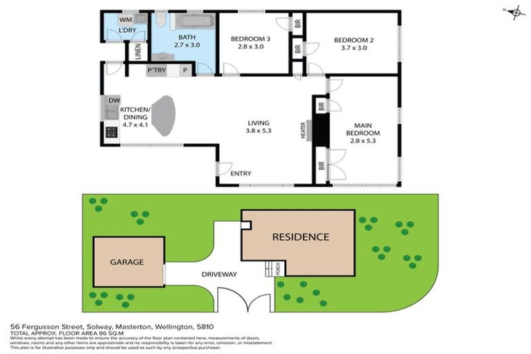 Photo of property in 56 Fergusson Street, Solway, Masterton, 5810