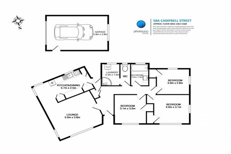 Photo of property in 58a Campbell Street, Leamington, Cambridge, 3432