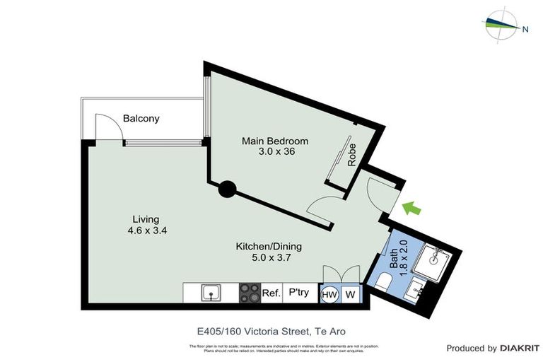 Photo of property in Pinnacle Apartments, E405/160 Victoria Street, Te Aro, Wellington, 6011