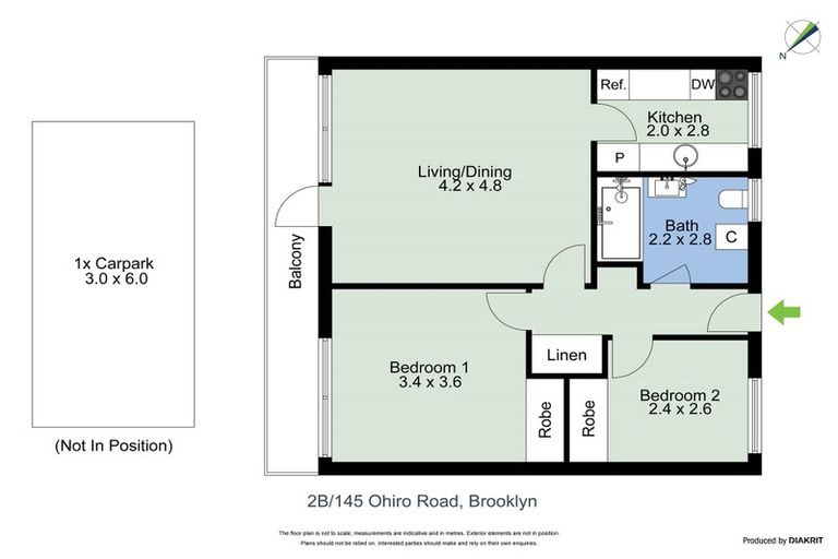 Photo of property in Manston Apartments, 2b/145 Ohiro Road, Brooklyn, Wellington, 6021