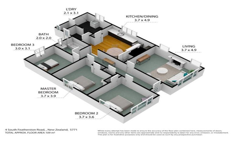 Photo of property in 4 South Featherston Road, South Featherston, Featherston, 5771