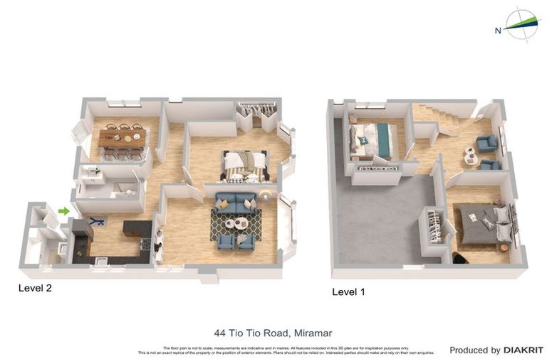 Photo of property in 44 Tio Tio Road, Miramar, Wellington, 6022