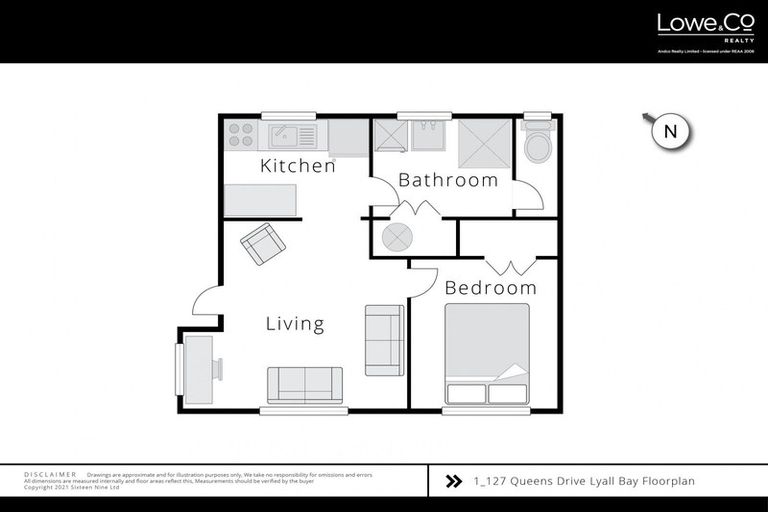 Photo of property in 1/127 Queens Drive, Lyall Bay, Wellington, 6022