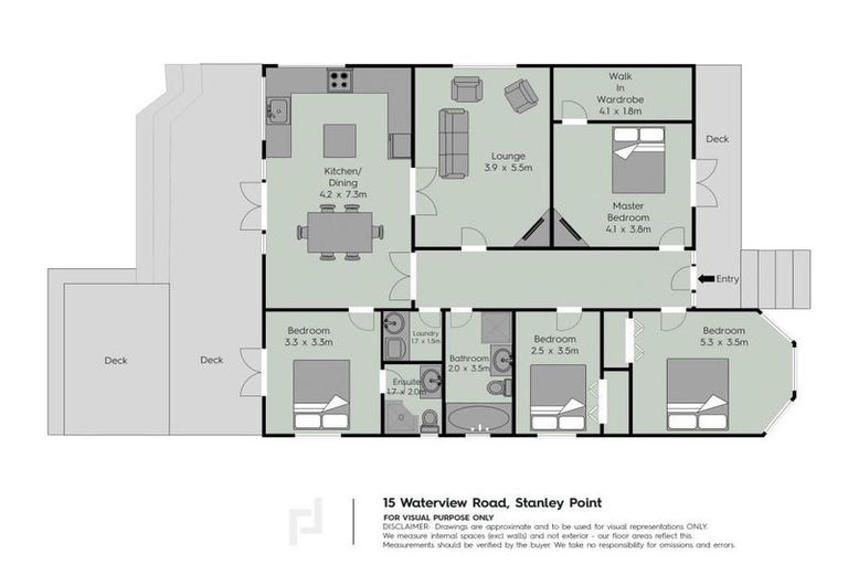 Photo of property in 15 Waterview Road, Stanley Point, Auckland, 0624