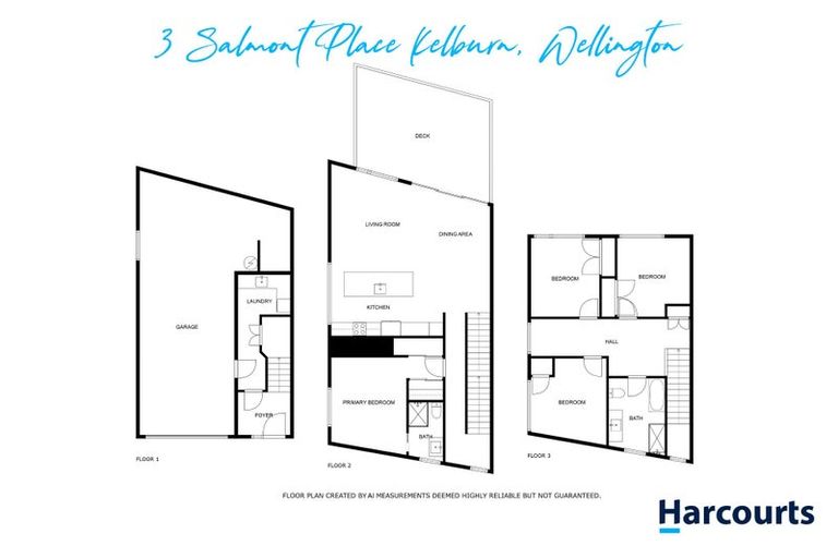 Photo of property in 3 Salmont Place, Kelburn, Wellington, 6012