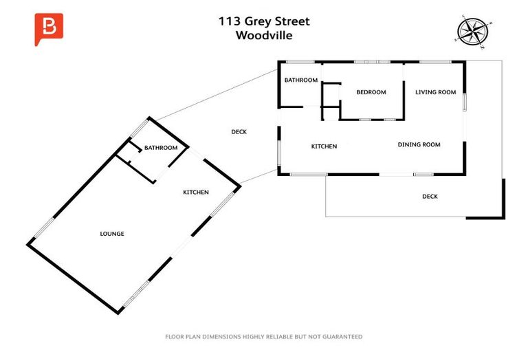 Photo of property in 113 Grey Street, Woodville, 4920