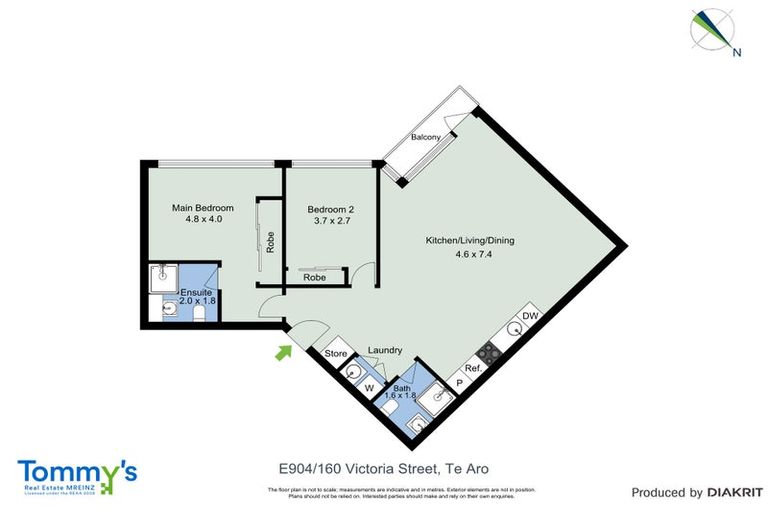 Photo of property in Pinnacle Apartments, E904/160 Victoria Street, Te Aro, Wellington, 6011