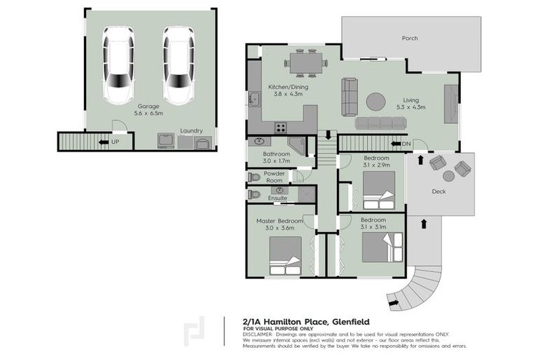 Photo of property in 2/1a Hamilton Place, Glenfield, Auckland, 0629