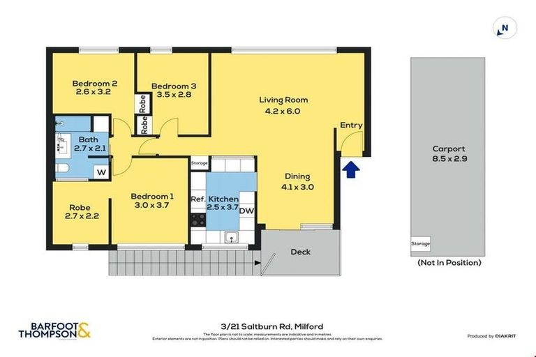 Photo of property in 3/21 Saltburn Road, Milford, Auckland, 0620