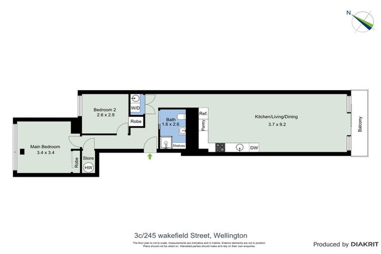 Photo of property in Monument Apartments, 3c/245 Wakefield Street, Te Aro, Wellington, 6011