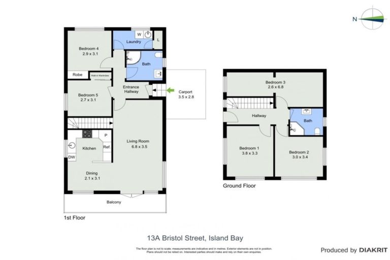 Photo of property in 13a Bristol Street, Island Bay, Wellington, 6023