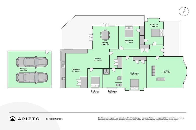 Photo of property in 17 Field Street, Aramoho, Whanganui, 4500