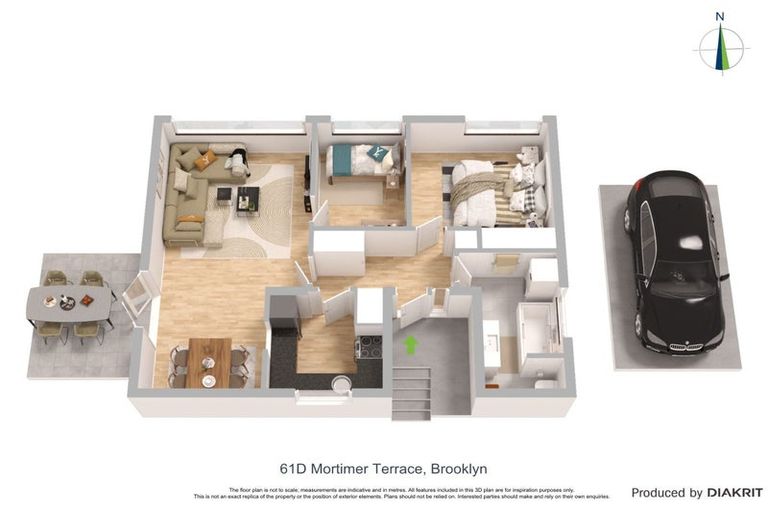 Photo of property in 61d Mortimer Terrace, Brooklyn, Wellington, 6021