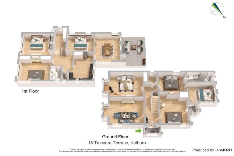 Photo of property in 18 Talavera Terrace, Kelburn, Wellington, 6012