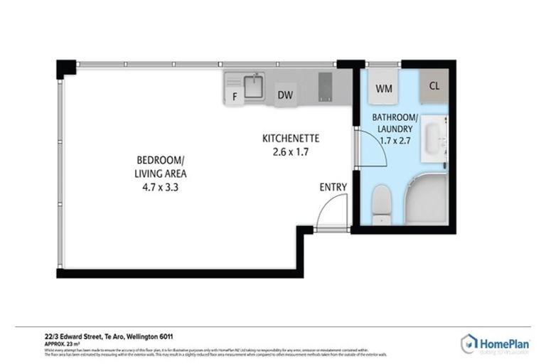 Photo of property in Edward Street Apartments, 22/3 Edward Street, Te Aro, Wellington, 6011