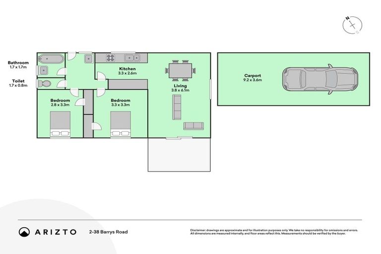 Photo of property in 2/38 Barrys Road, Glendene, Auckland, 0602