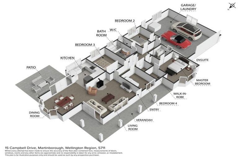 Photo of property in 15 Campbell Drive, Martinborough, 5711