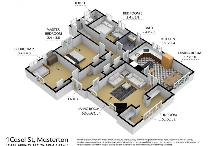 Photo of property in 1 Casel Street, Masterton, 5810