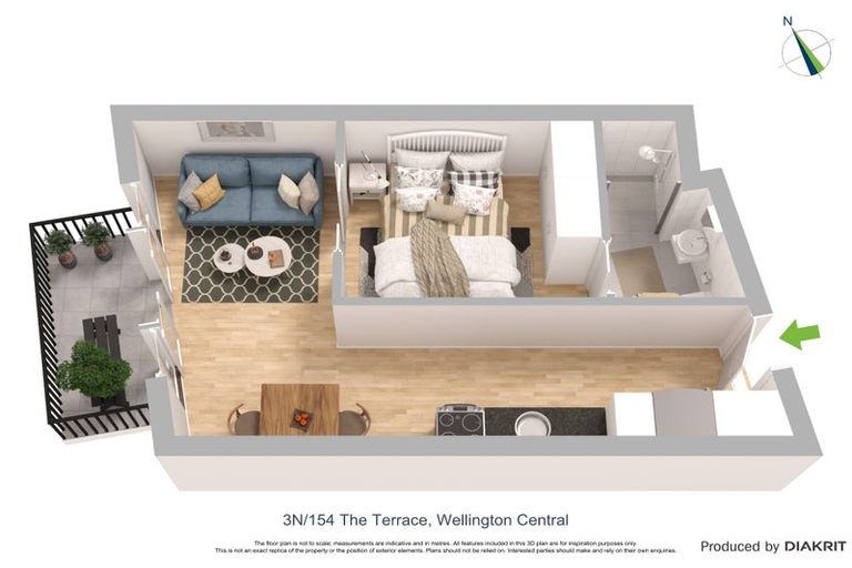 Photo of property in Atrium Apartments, 3n/154 The Terrace, Wellington Central, Wellington, 6011