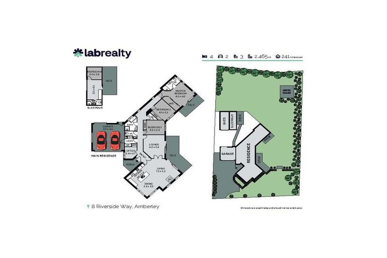 Photo of property in 8 Riverside Way, Amberley, 7410