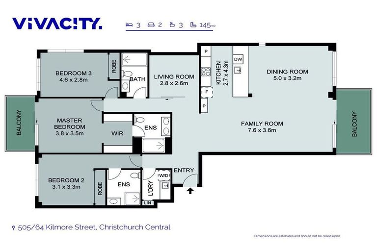 Photo of property in 505/64 Kilmore Street, Christchurch Central, Christchurch, 8013