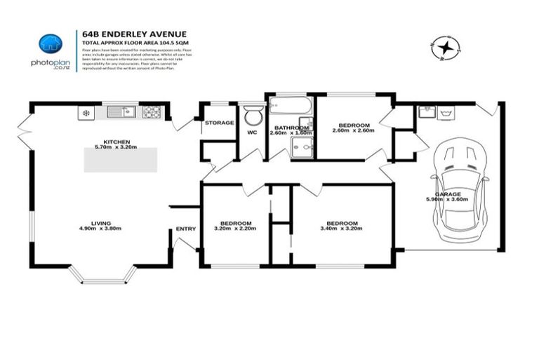 Photo of property in 64b Enderley Avenue, Enderley, Hamilton, 3214