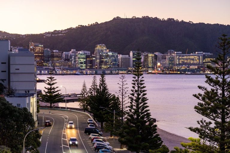 Photo of property in Broadwater Apartments, 214 Oriental Parade, Oriental Bay, Wellington, 6011